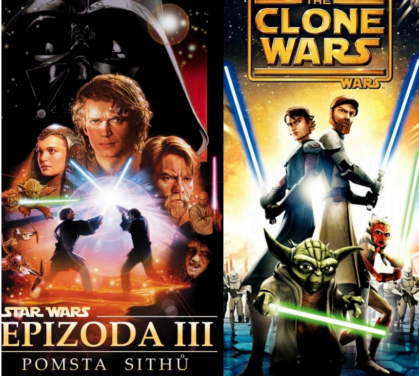 Plakát pro film “Star Wars: supercut – Epizoda III a Klonové války”