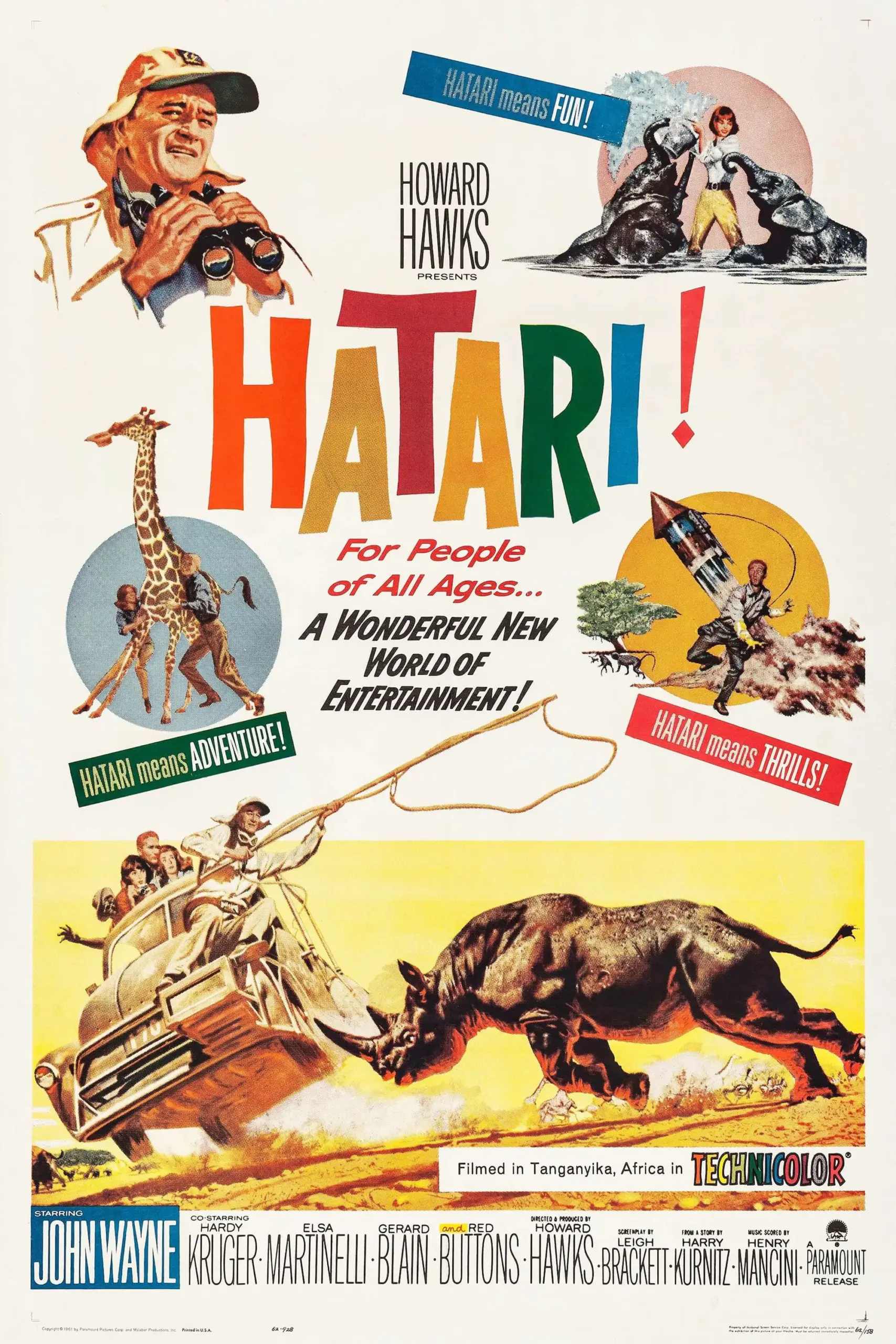 Plakát pro film “Hatari!”