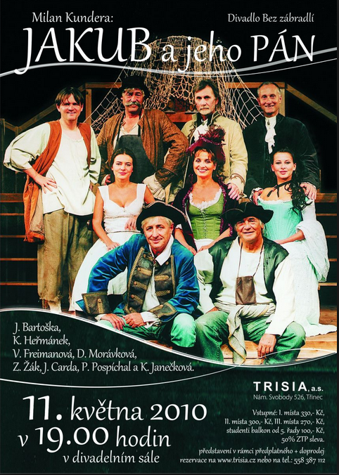 Plakát pro film “Jakub a jeho pán”