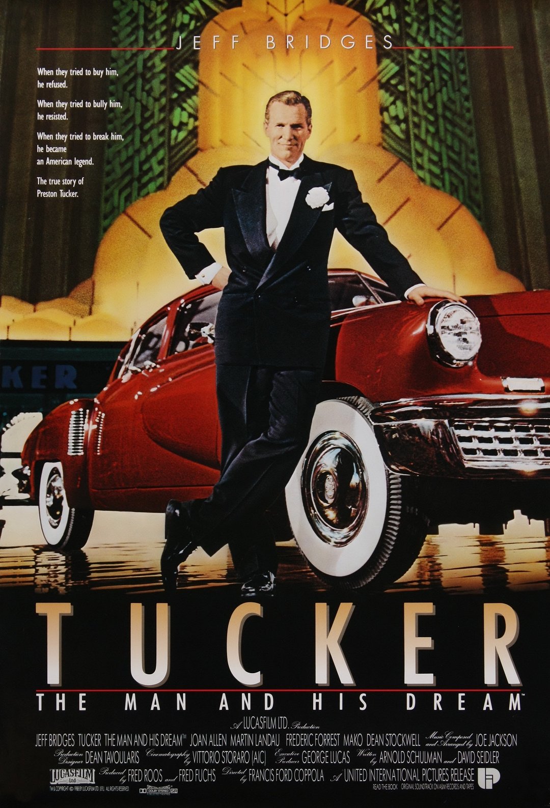 Plakát pro film “Tucker: Člověk a jeho sen”