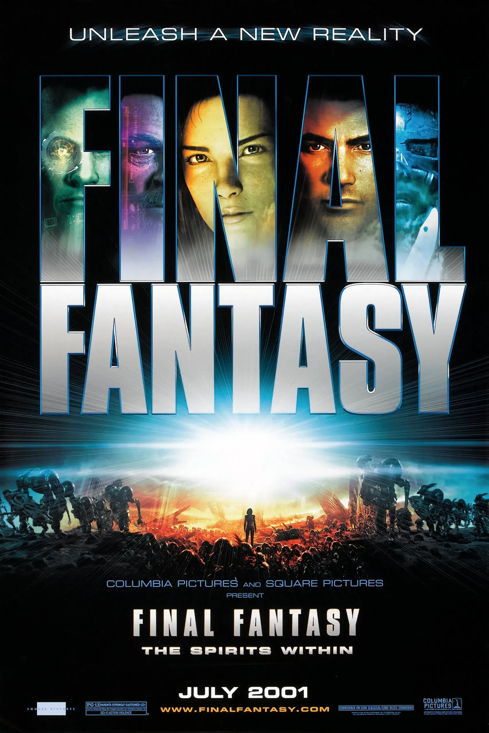 Plakát pro film “Final Fantasy: Esence života”