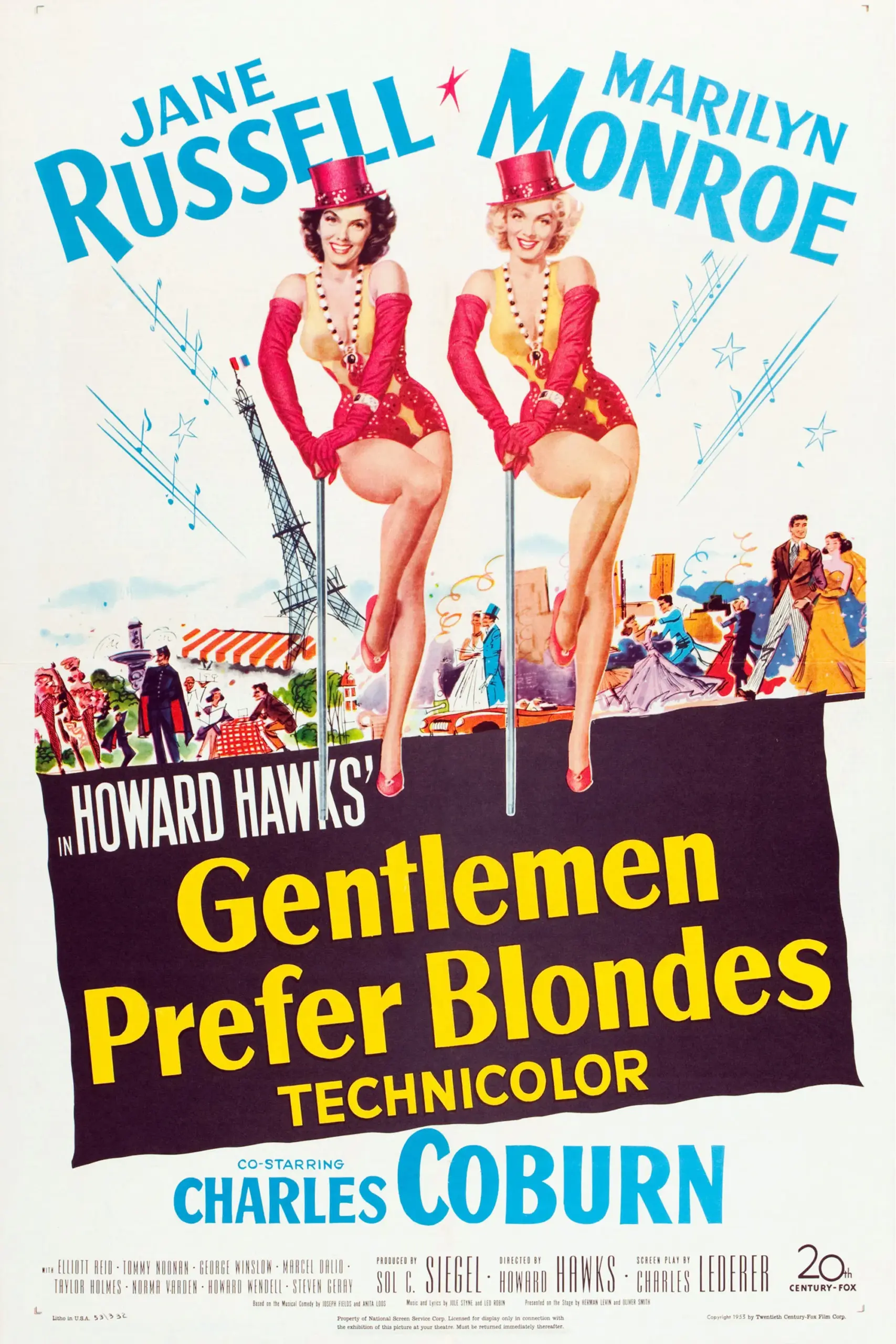 Plakát pro film “Páni mají radši blondýnky”