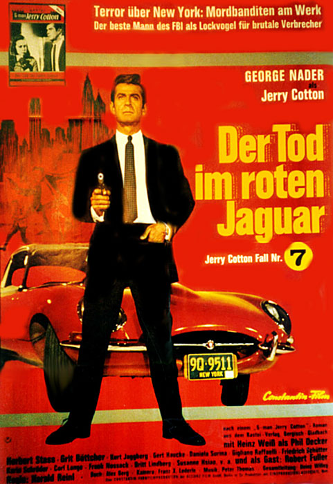 Plakát pro film “Smrt v červeném jaguáru”