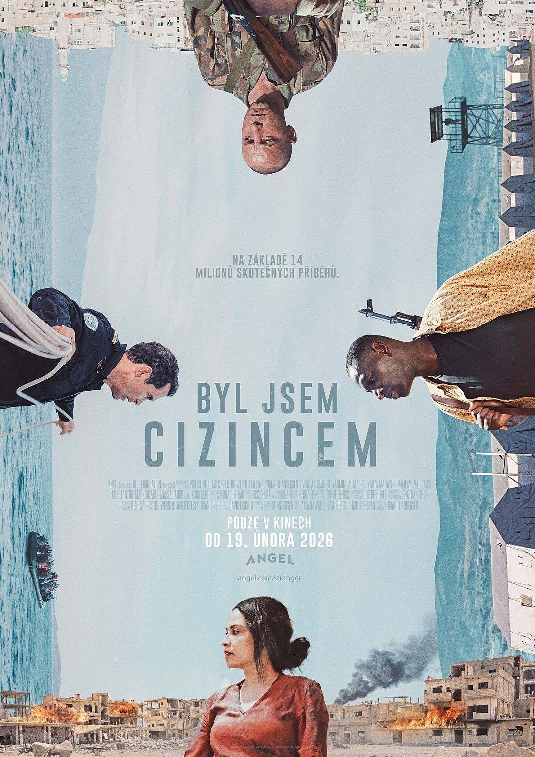 Plakát pro film “Byl jsem cizincem”