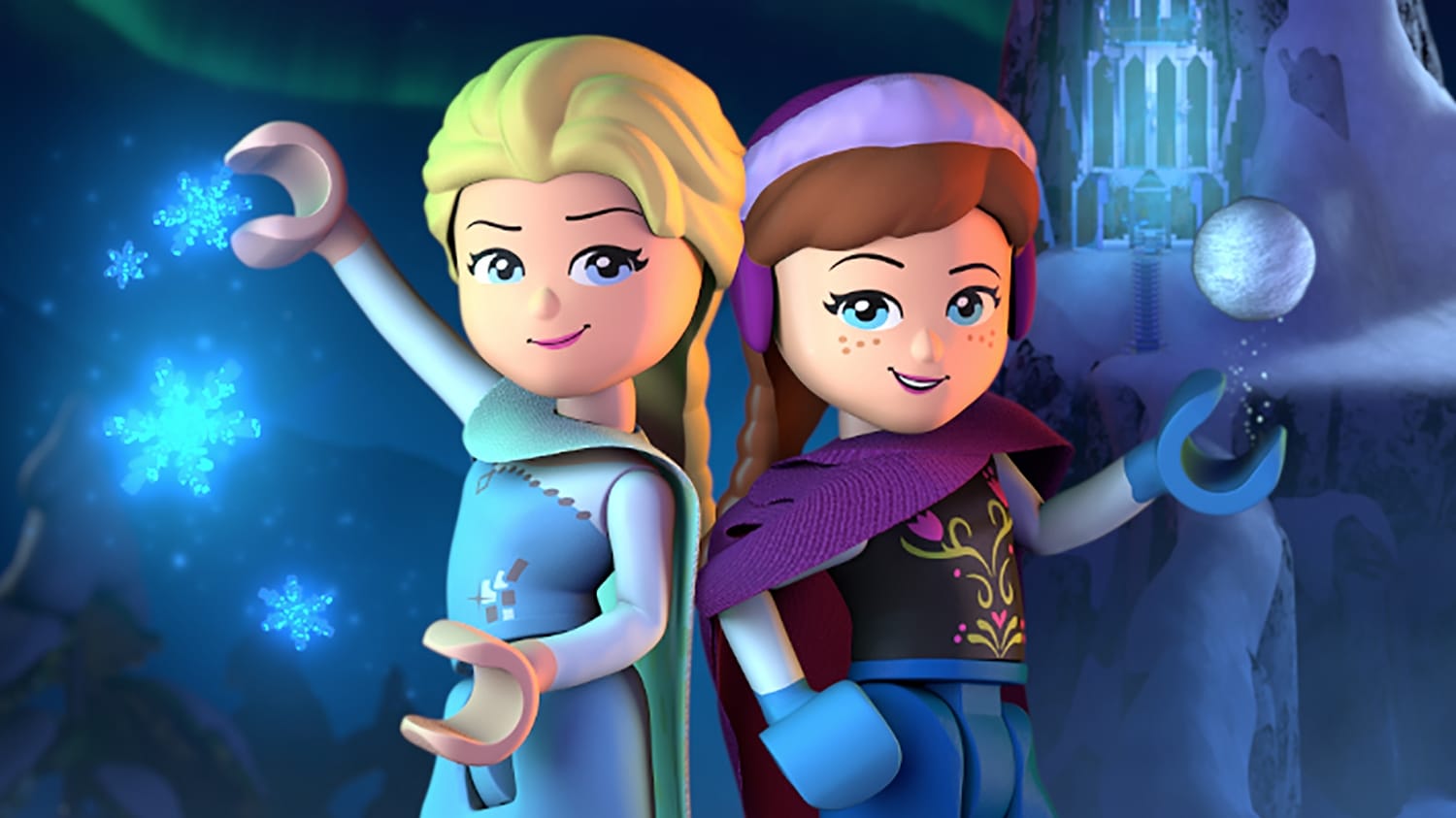 Tapeta filmu Ledové království: Polární záře / Lego Frozen Northern Lights (2016)