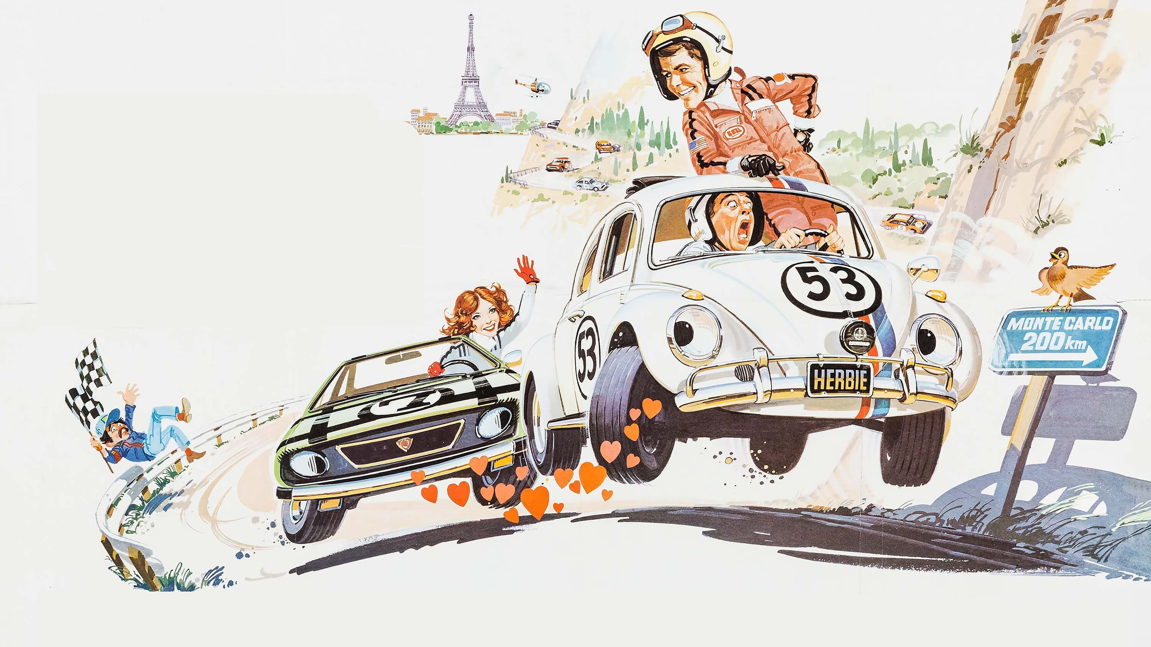 Tapeta filmu Herbie jede rallye / Herbie Goes to Monte Carlo (1977)