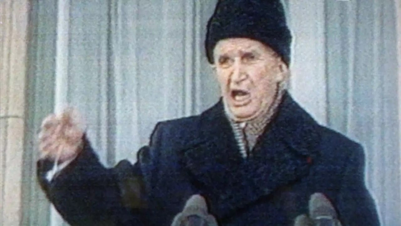 Tapeta filmu Ceaușescu před soudem /  ()