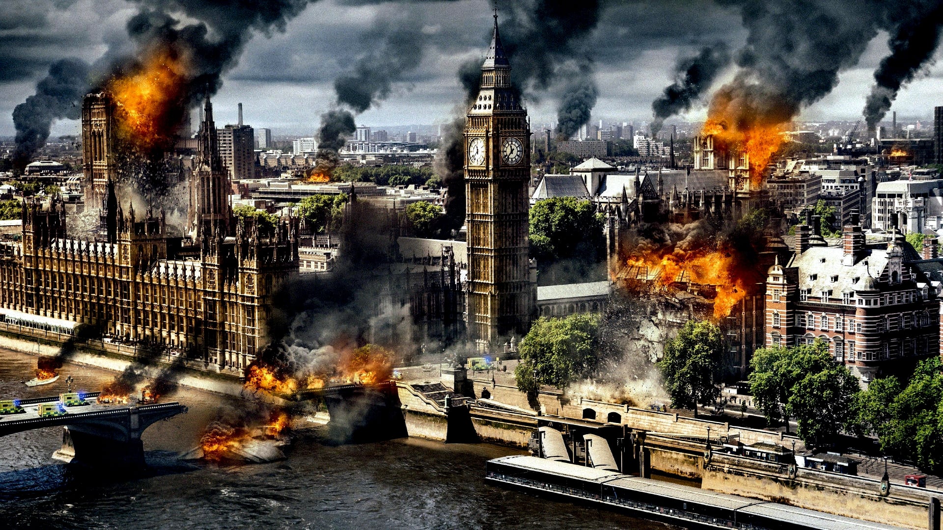 Tapeta filmu Pád Londýna / London Has Fallen (2016)