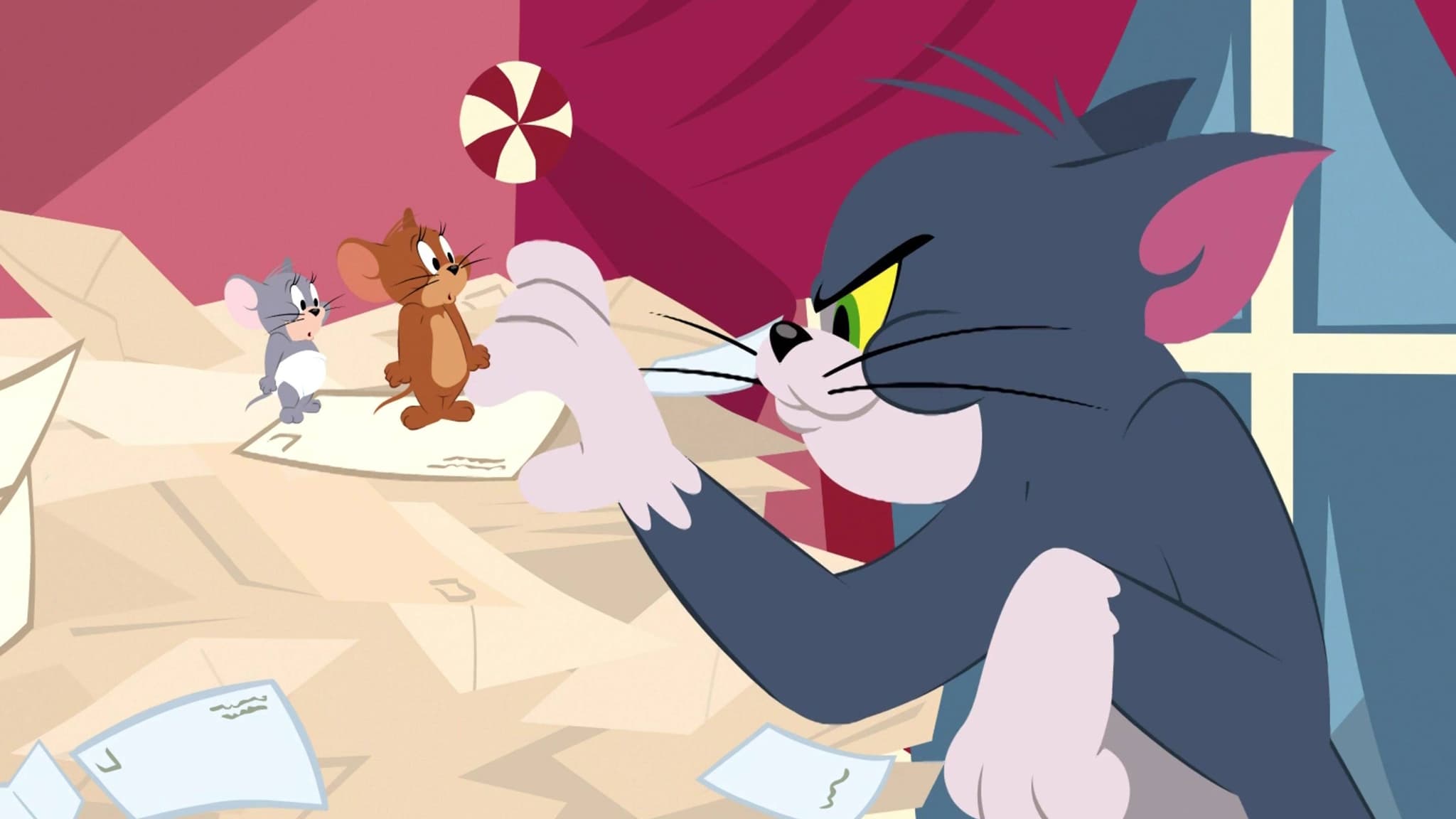 Tapeta filmu Tom a Jerry: Santovi pomocníci / Tom and Jerry: Santa's Little Helpers (2014)