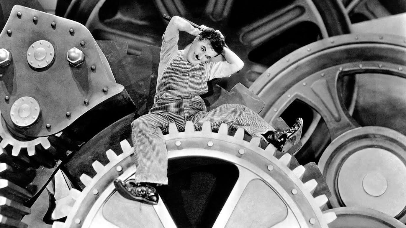 Tapeta filmu Moderní doba / Modern Times (1936)