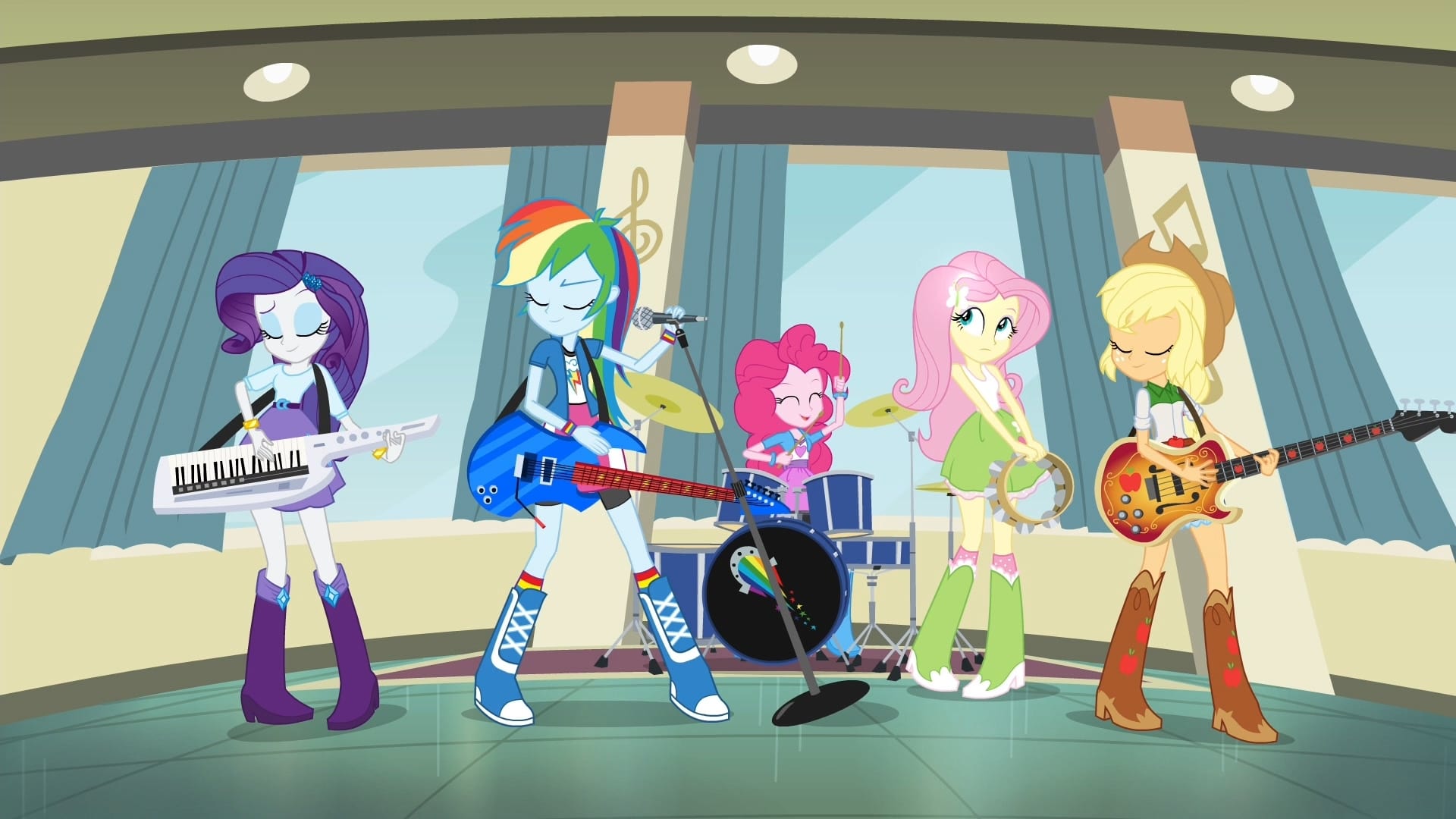 Tapeta filmu My Little Pony: Equestria Girls II / My Little Pony: Equestria Girls - Rainbow Rocks (2014)