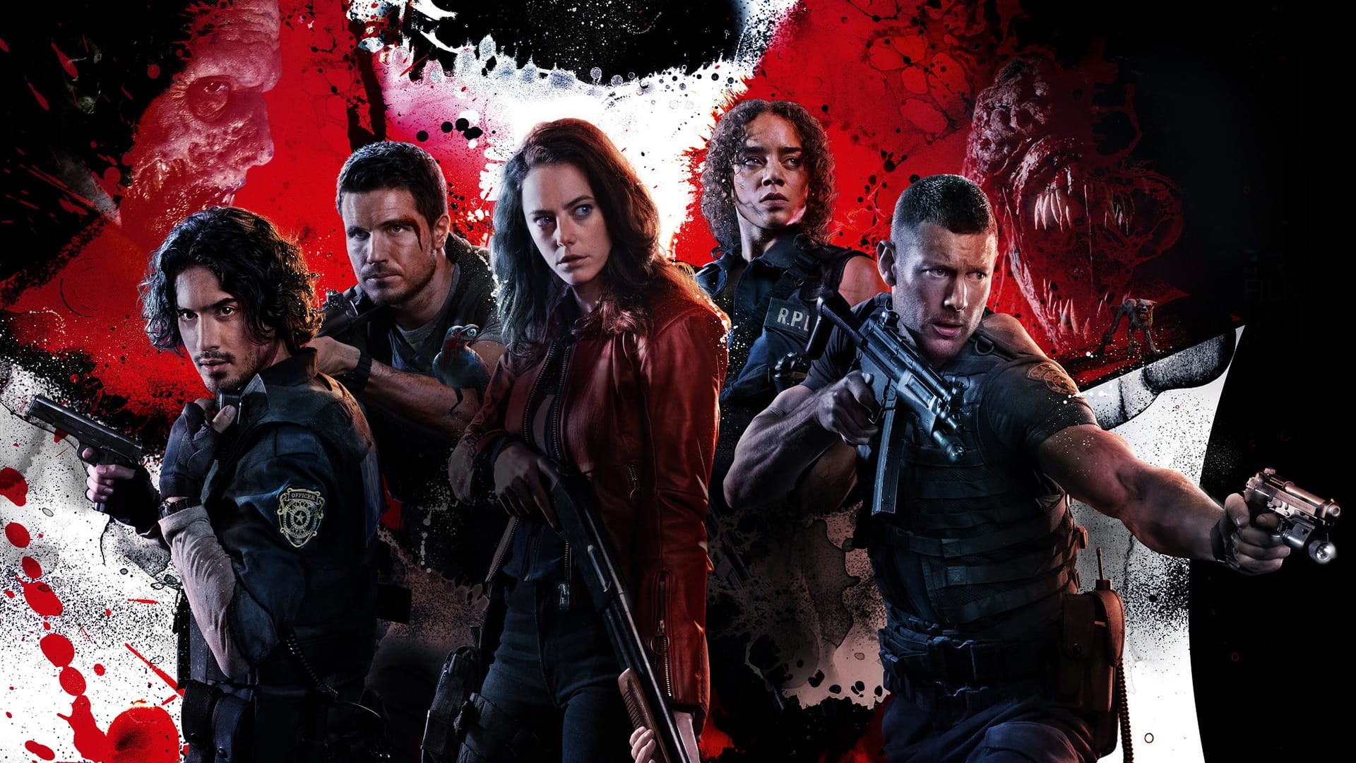 Tapeta filmu Resident Evil: Raccoon City / Resident Evil: Welcome to Raccoon City (2021)