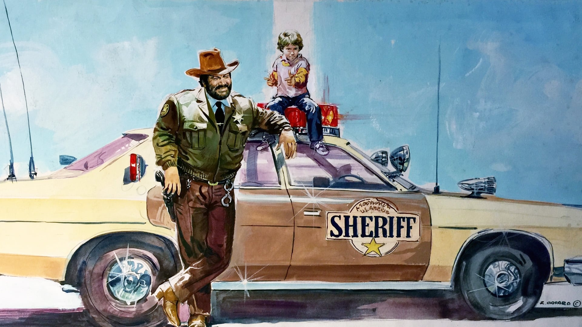 Tapeta filmu Šerif a mimozemšťan / Uno sceriffo extraterrestre... poco extra e molto terrestre (1979)