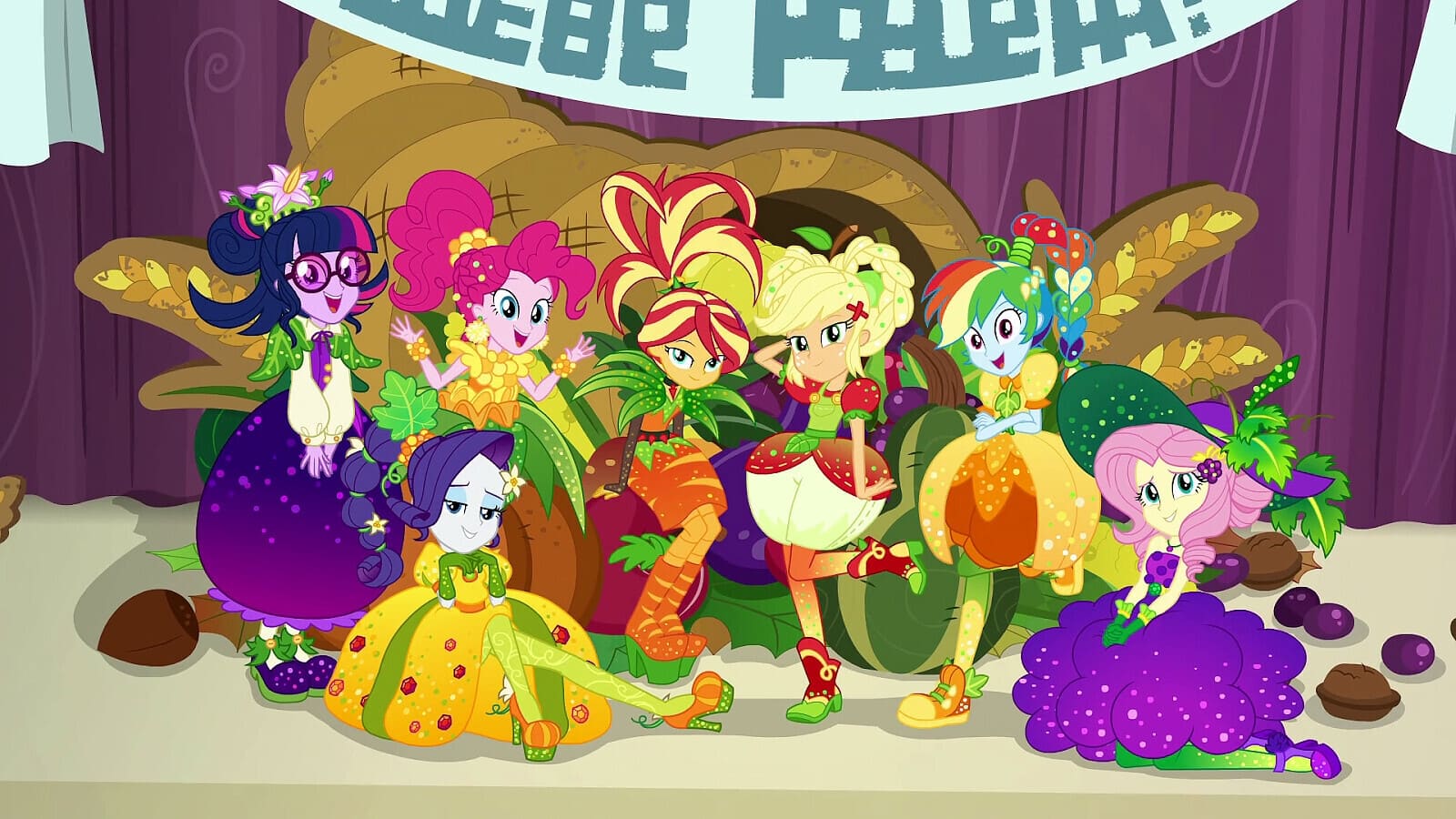 Tapeta filmu My Little Pony: Equestria Girls – O prázninách to rozbalíme / My Little Pony: Equestria Girls - Holidays Unwrapped (2019)