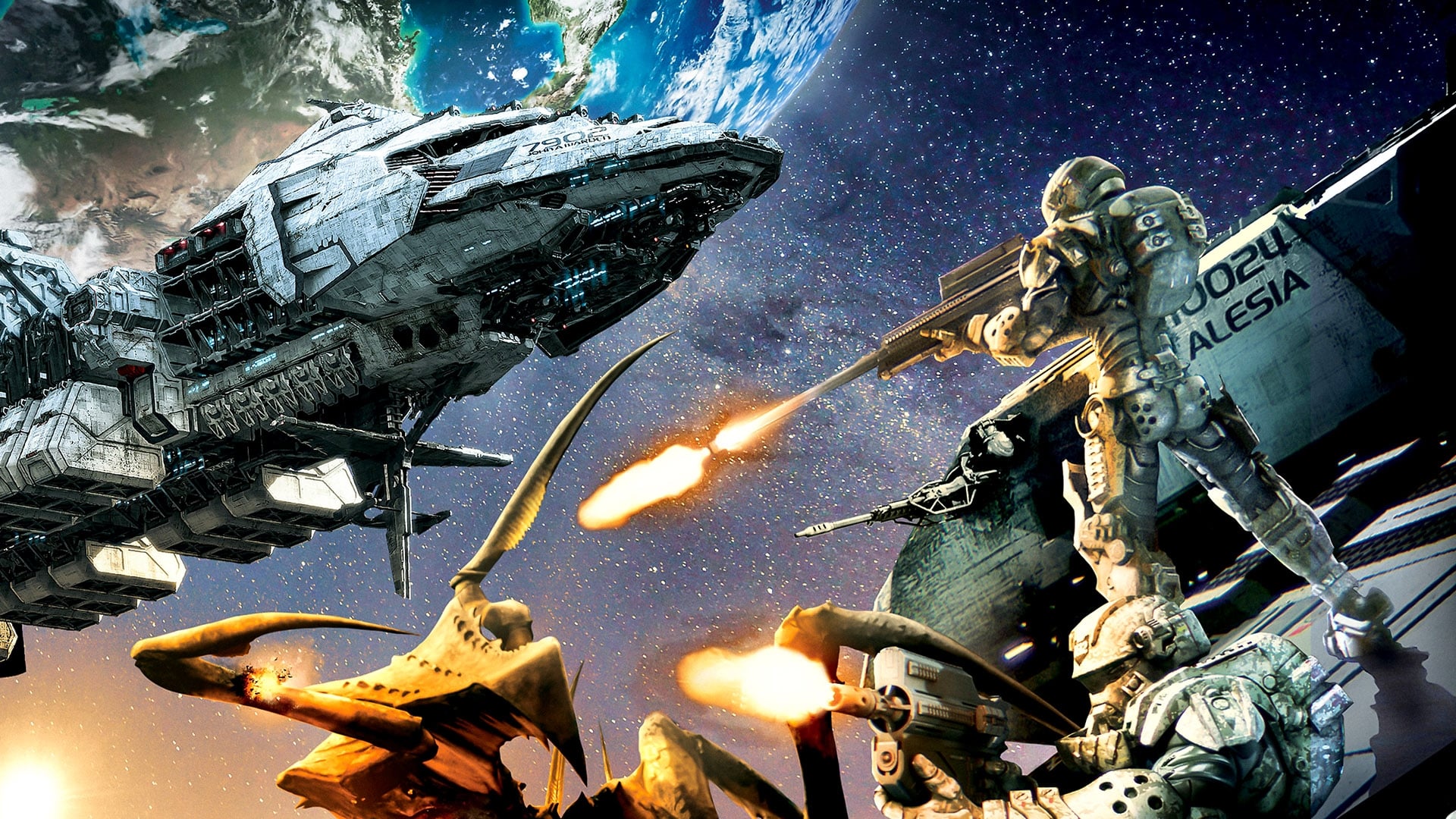 Tapeta filmu Hvězdná pěchota: Invaze / Starship Troopers: Invasion (2012)