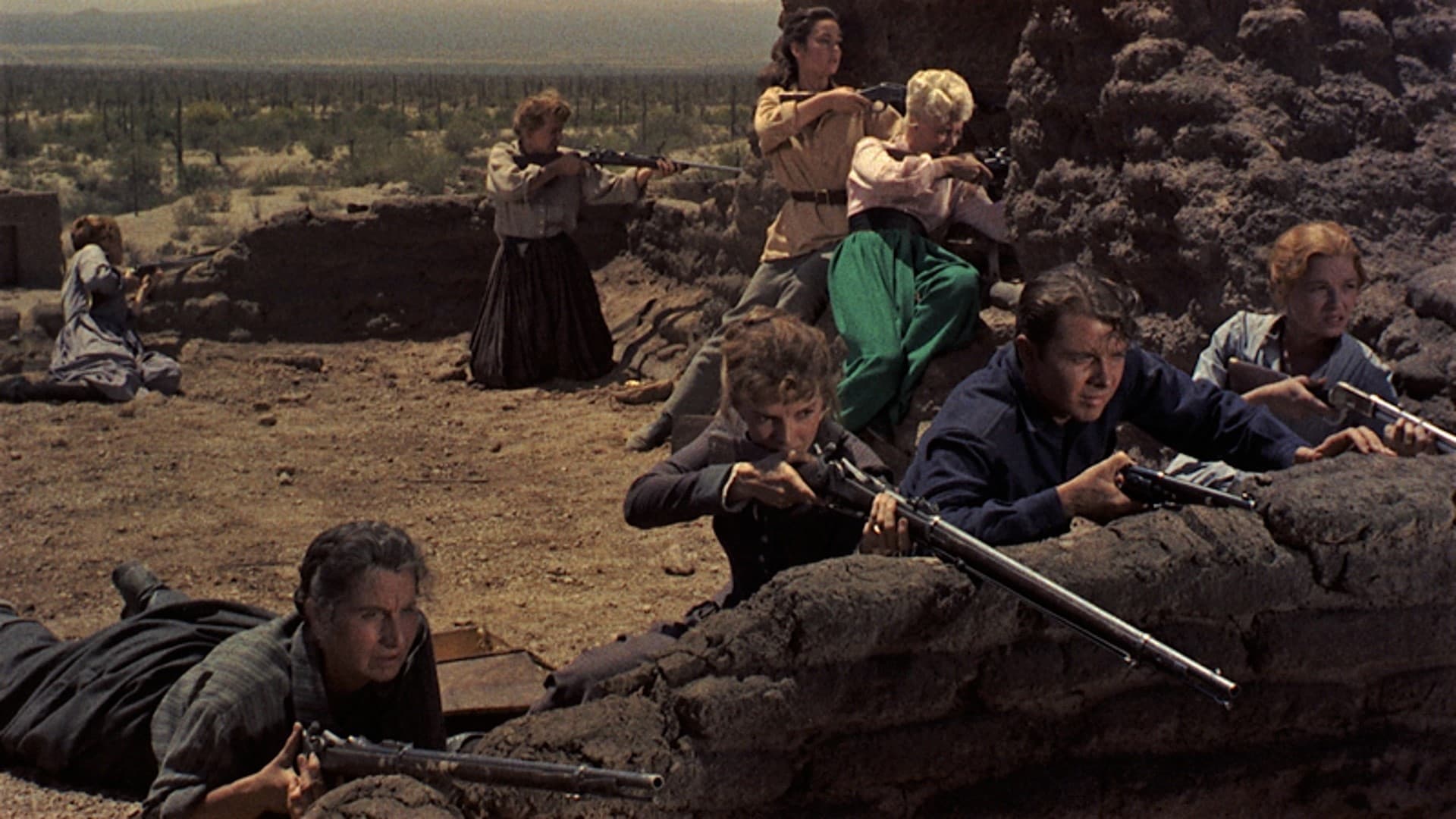 Tapeta filmu Pevnost Petticoat / The Guns of Fort Petticoat (1957)