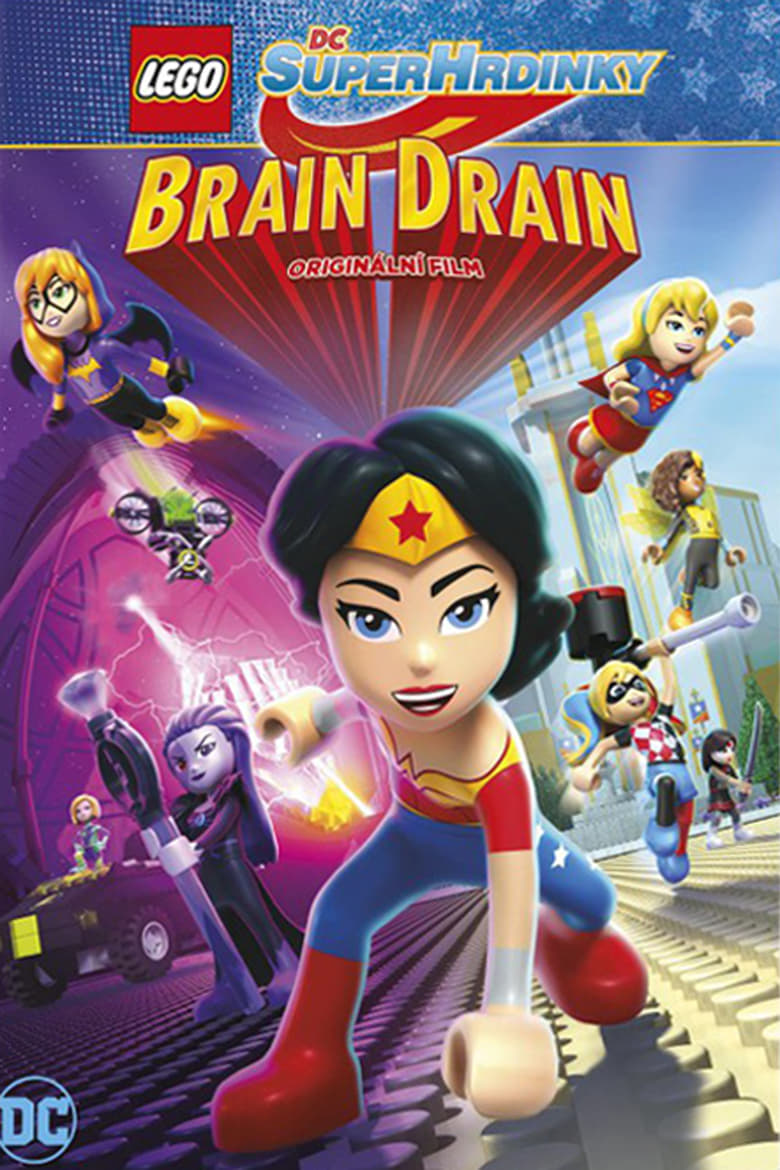 Plakát pro film “LEGO DC Superhrdinky: Brain Drain”