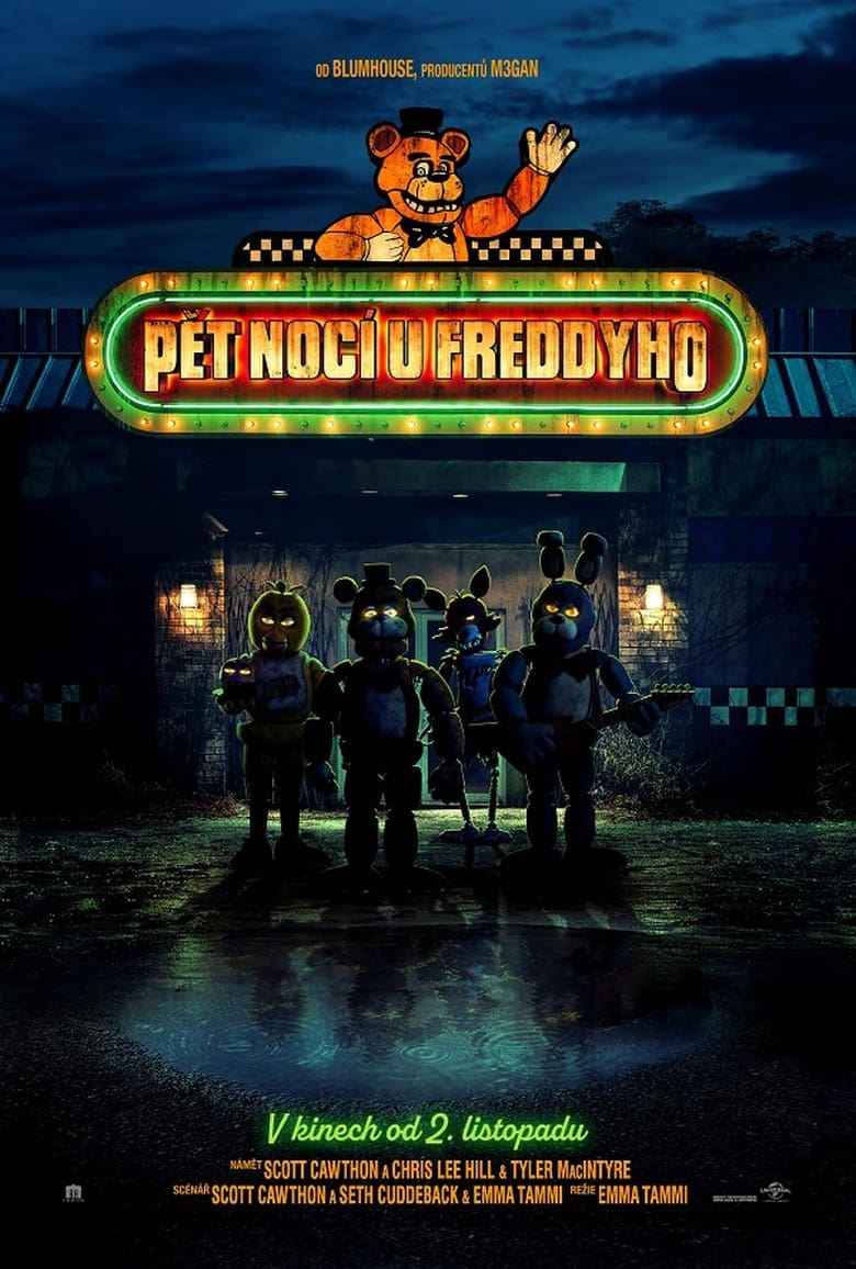 Plakát pro film “Pět nocí u Freddyho”