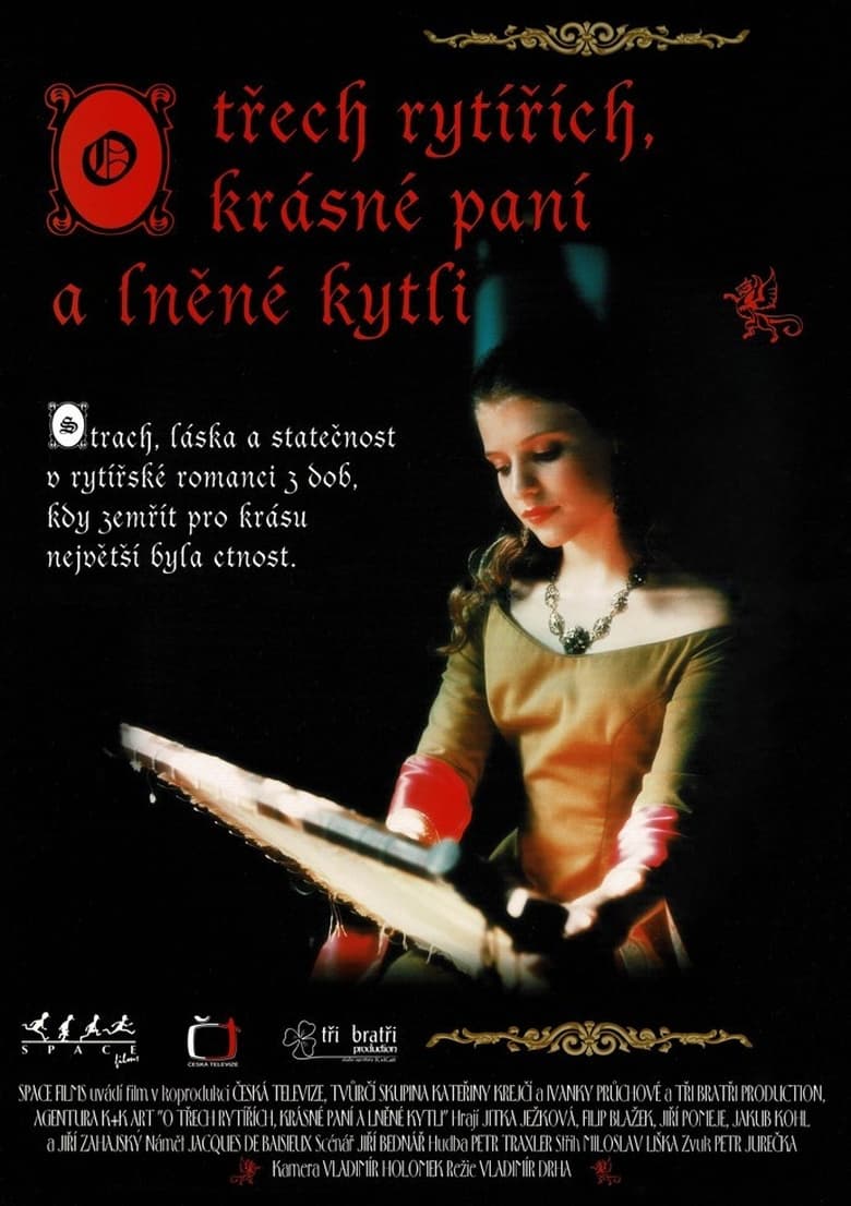 plakát Film O třech rytířích, krásné paní a lněné kytli