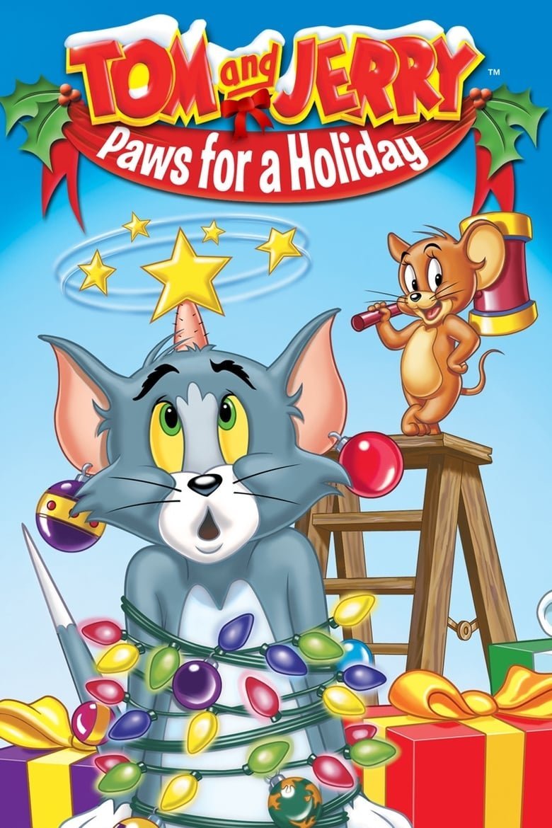 Plakát pro film “Tom a Jerry: Vánoční svátky”
