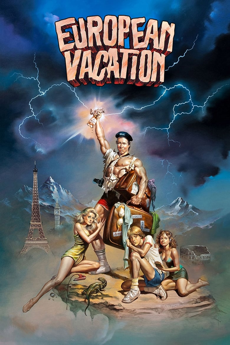 Plakát pro film “Bláznivá dovolená v Evropě”