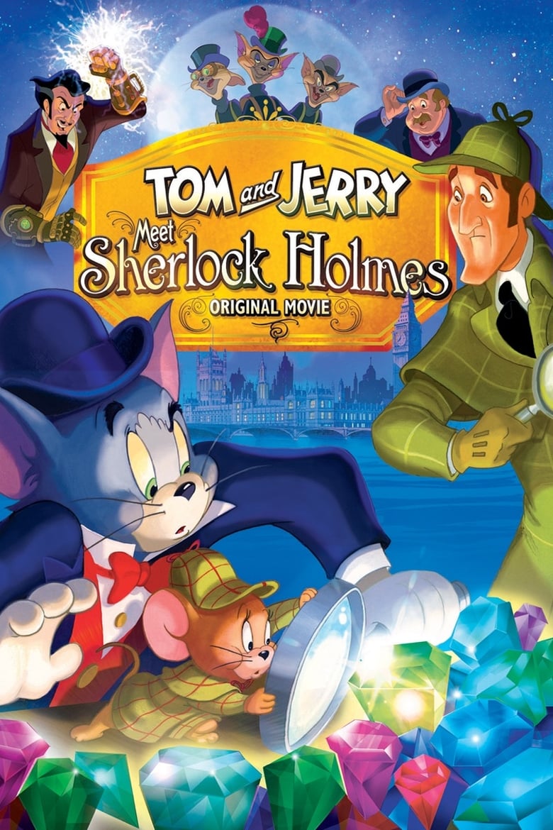 Plakát pro film “Tom a Jerry: Sherlock Holmes”