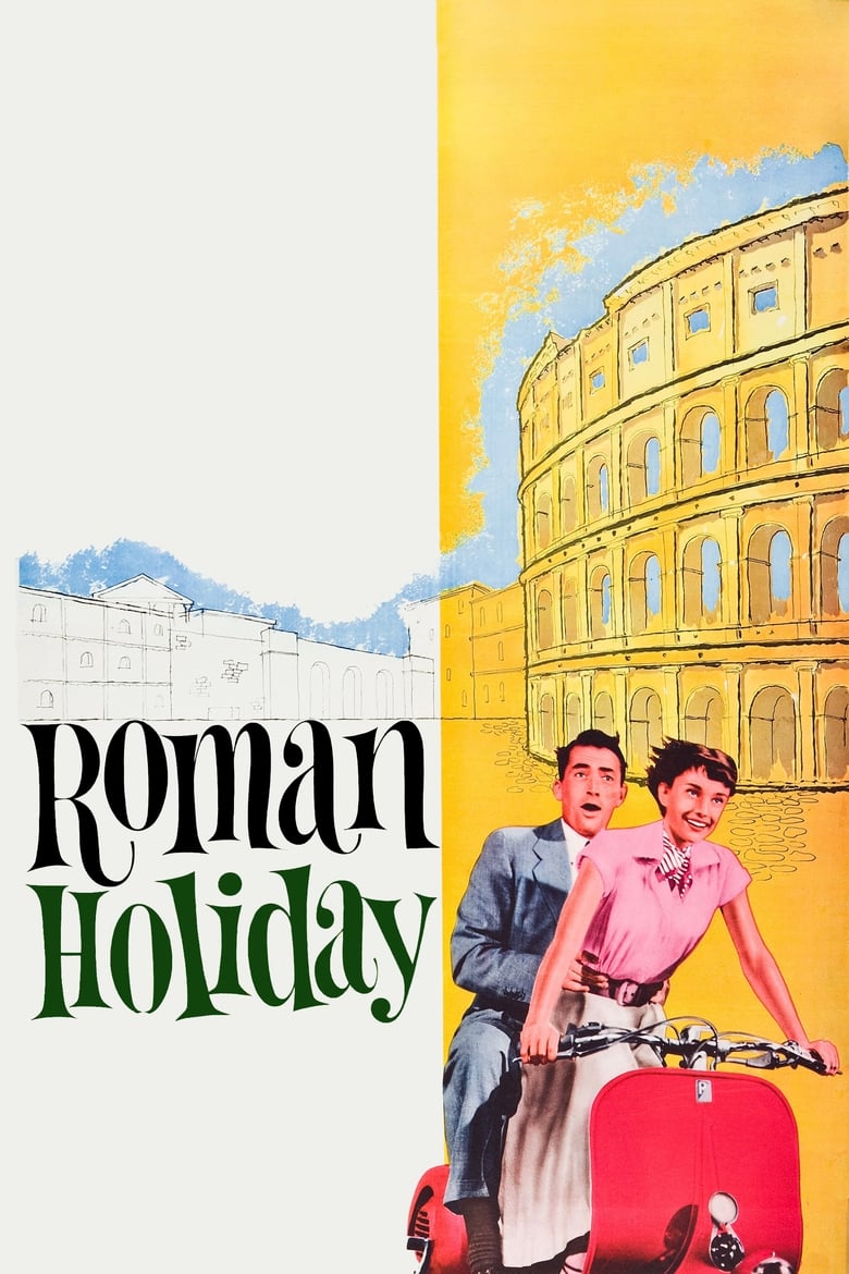 plakát Film Prázdniny v Římě