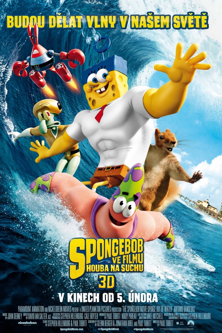 Plakát pro film “SpongeBob ve filmu: Houba na suchu”