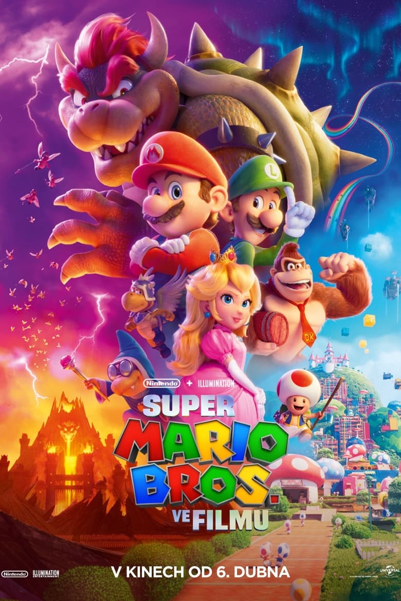 Plakát pro film “Super Mario Bros. ve filmu”