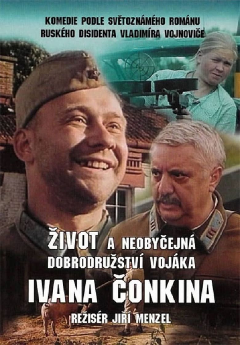 Plakát pro film “Život a neobyčejná dobrodružství vojáka Ivana Čonkina”