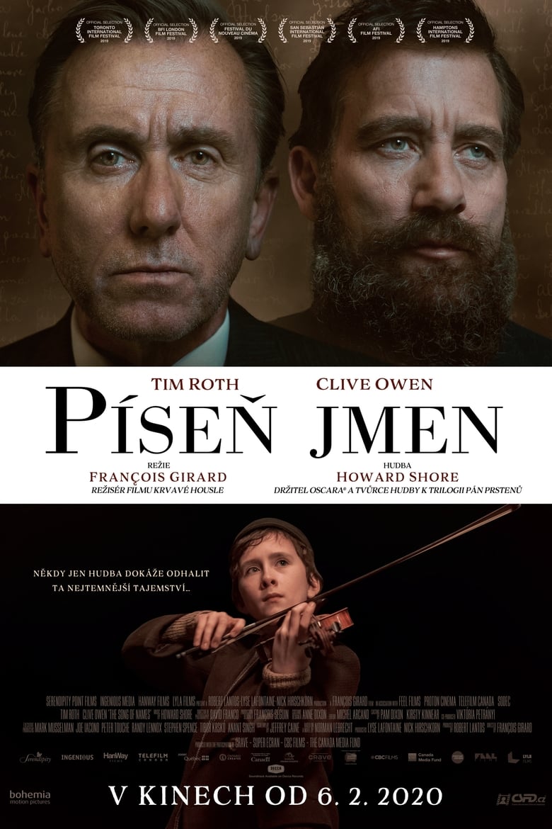 Plakát pro film “Píseň jmen”