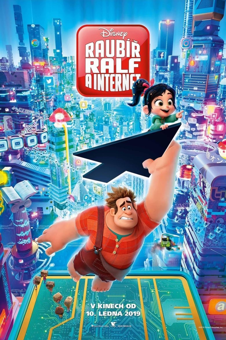Plakát pro film “Raubíř Ralf a internet”