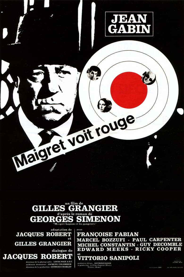 Plakát pro film “Komisař Maigret zuří”
