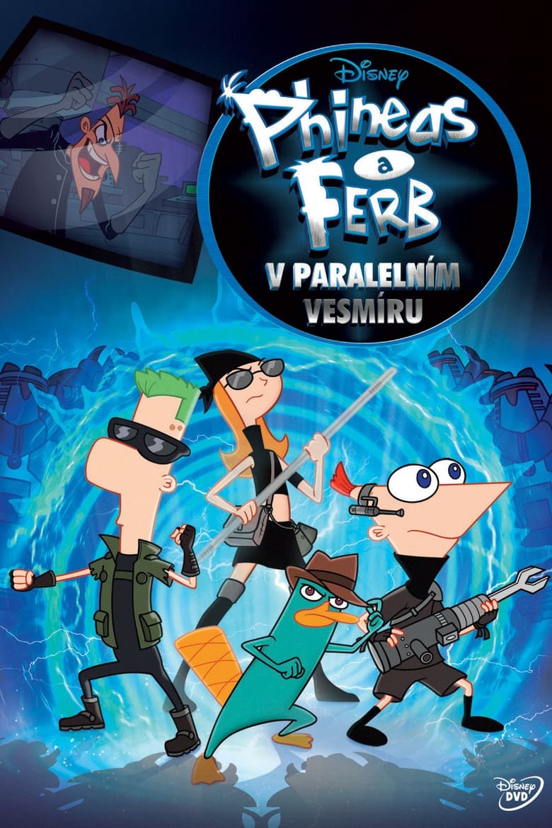 Plakát pro film “Phineas a Ferb v paralelním vesmíru”