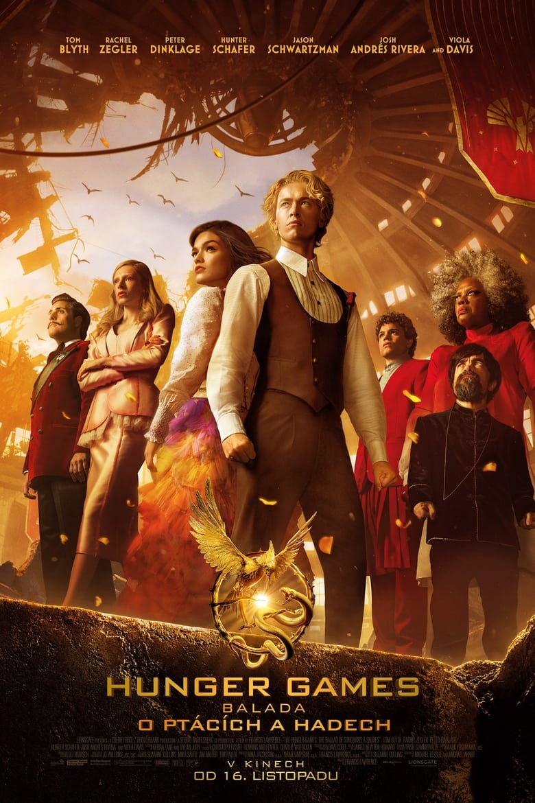 Plakát pro film “Hunger Games: Balada o ptácích a hadech”