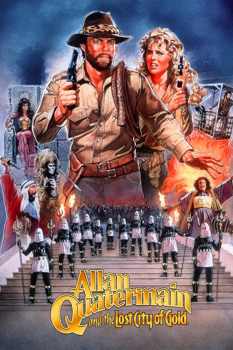 Plakát pro film “Allan Quatermain a Ztracené Město Zlata”