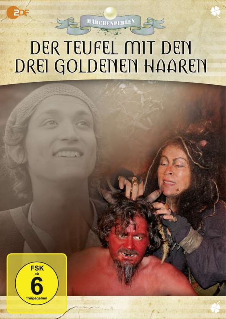 Plakát pro film “Ďábel se třemi zlatými vlasy”