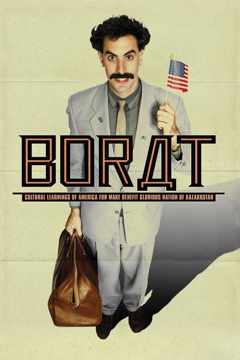 Plakát pro film “Borat: Nakoukání do amerycké kultůry na obědnávku slavnoj kazašskoj národu”