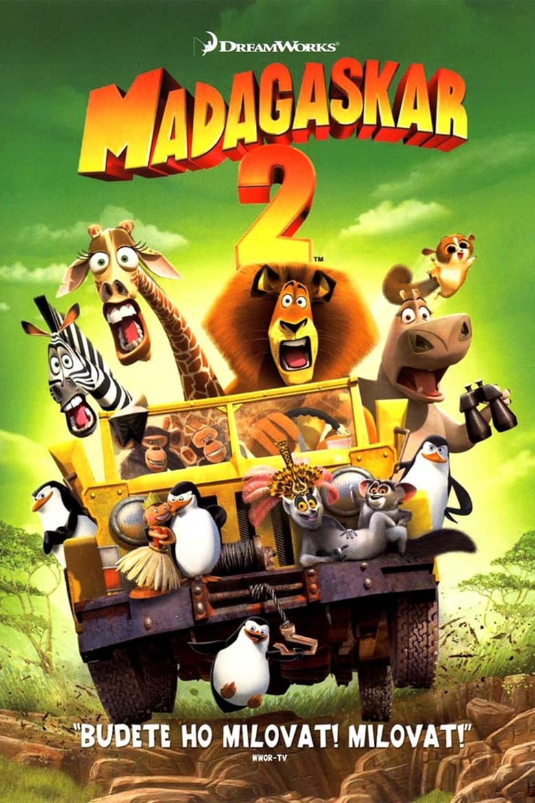 Plakát pro film “Madagaskar 2: Útěk do Afriky”