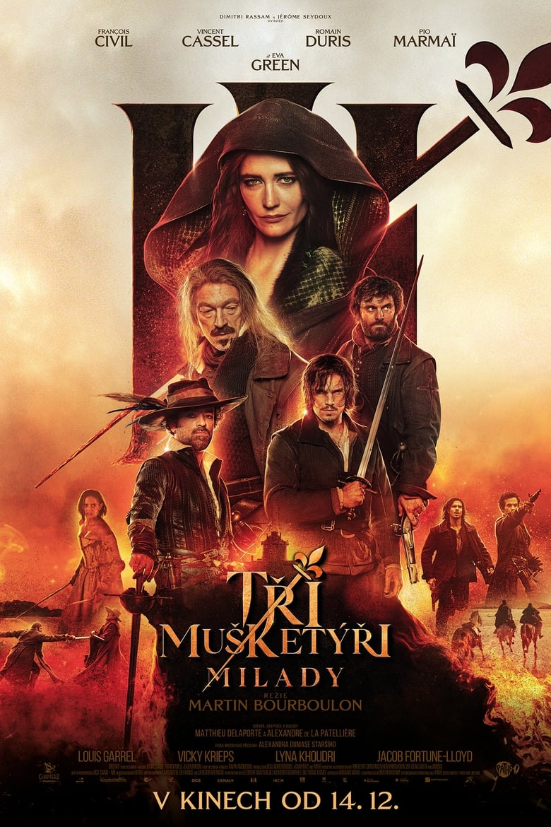 Plakát pro film “Tři mušketýři: Milady”