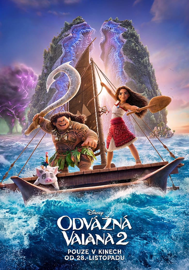 Plakát pro film “Odvážná Vaiana 2”