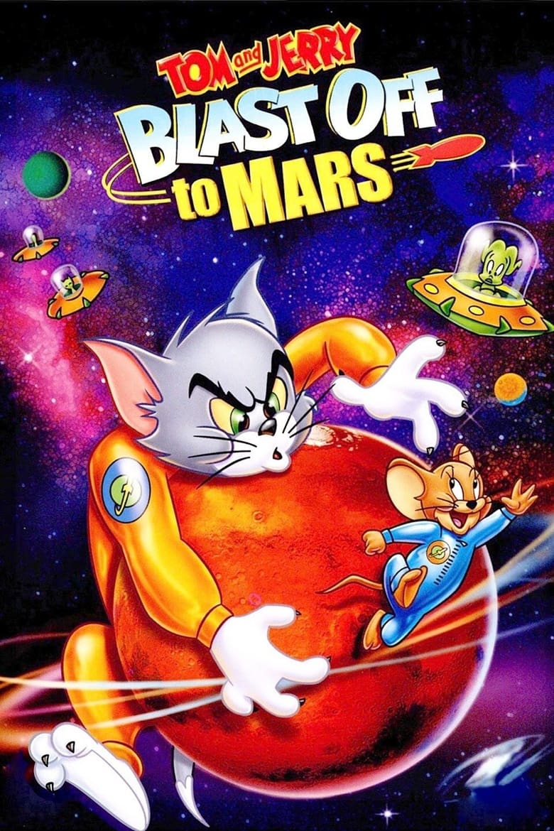 Plakát pro film “Tom a Jerry letí na Mars”