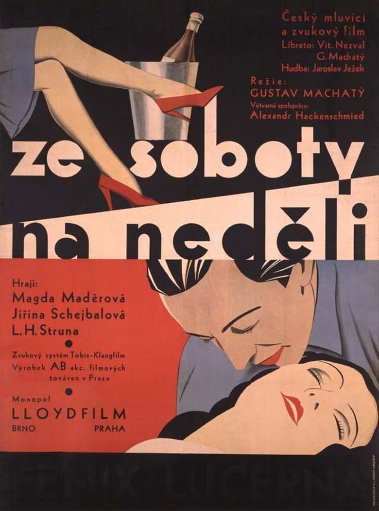 Plakát pro film “Ze soboty na neděli”