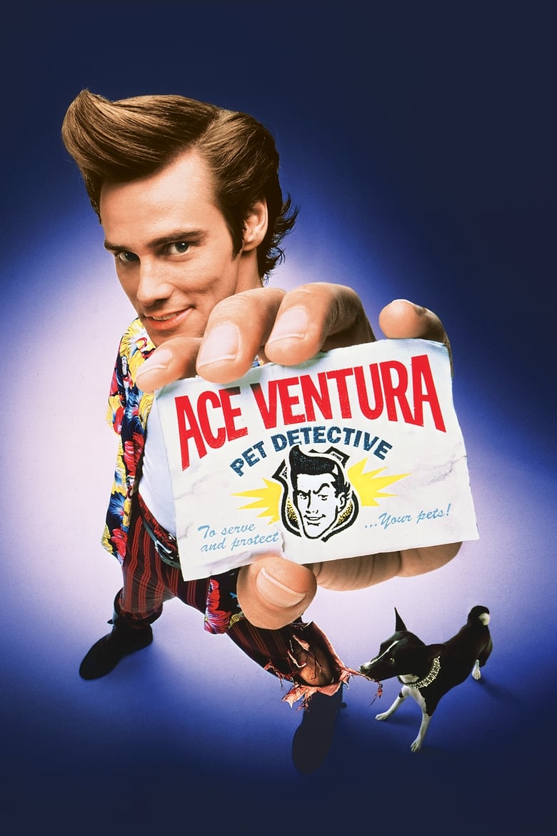 Plakát pro film “Ace Ventura: Zvířecí detektiv”
