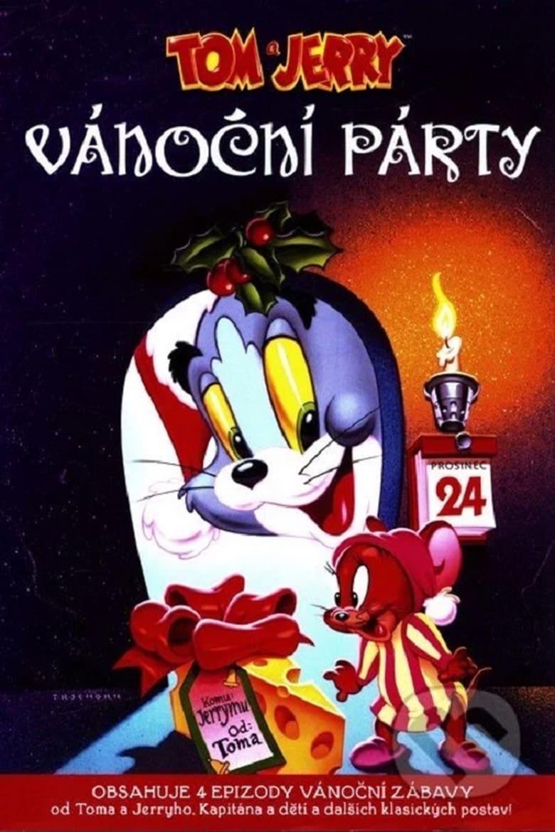 Plakát pro film “Tom a Jerry: Vánoční párty”
