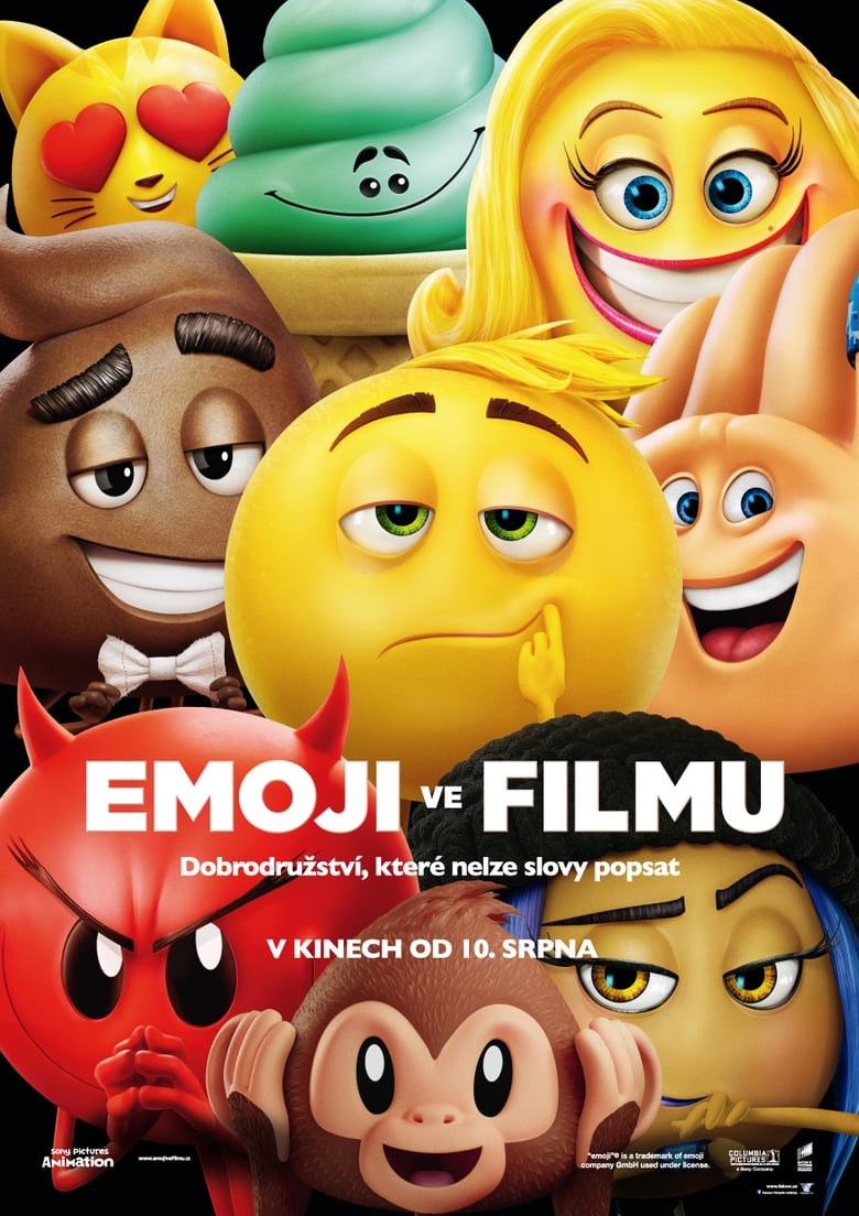 Plakát pro film “Emoji ve filmu”