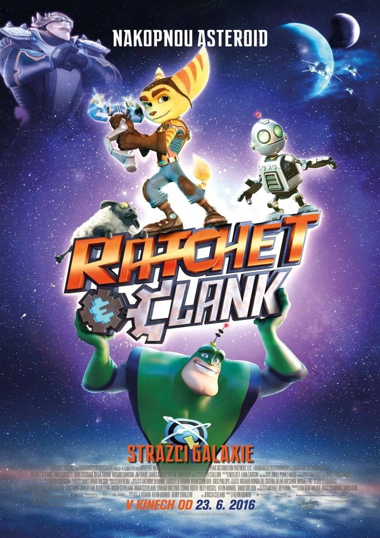 Plakát pro film “Ratchet a Clank: Strážci galaxie”