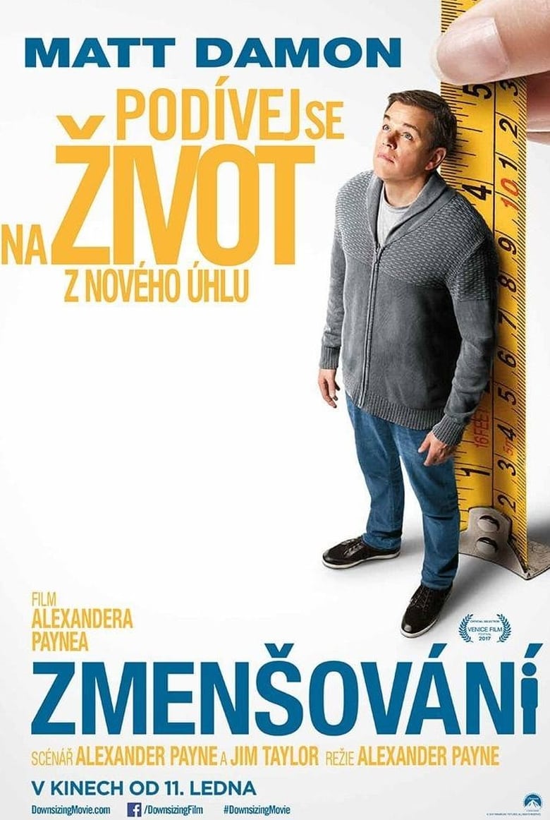Plakát pro film “Zmenšování”