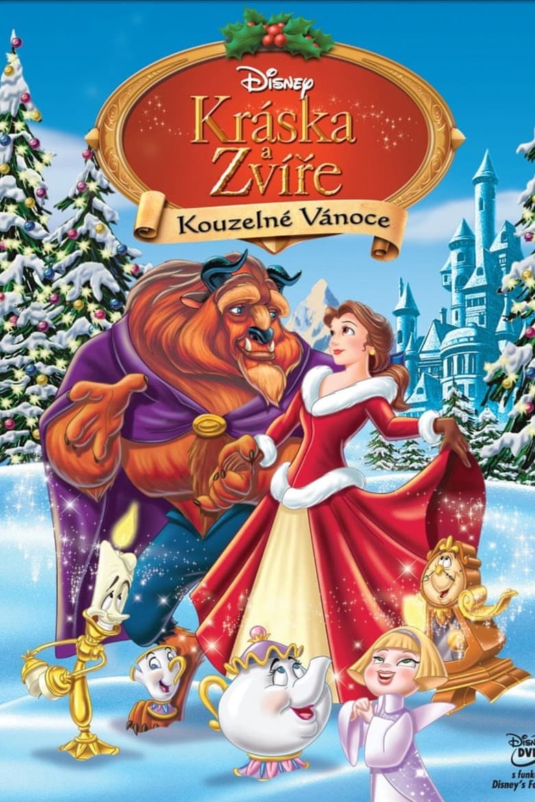 Plakát pro film “Kráska a Zvíře: Kouzelné Vánoce”