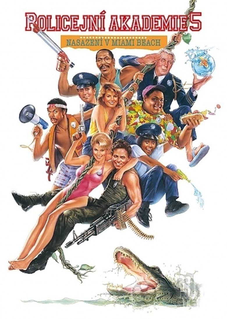 Plakát pro film “Policejní akademie 5: Nasazení: Miami Beach”